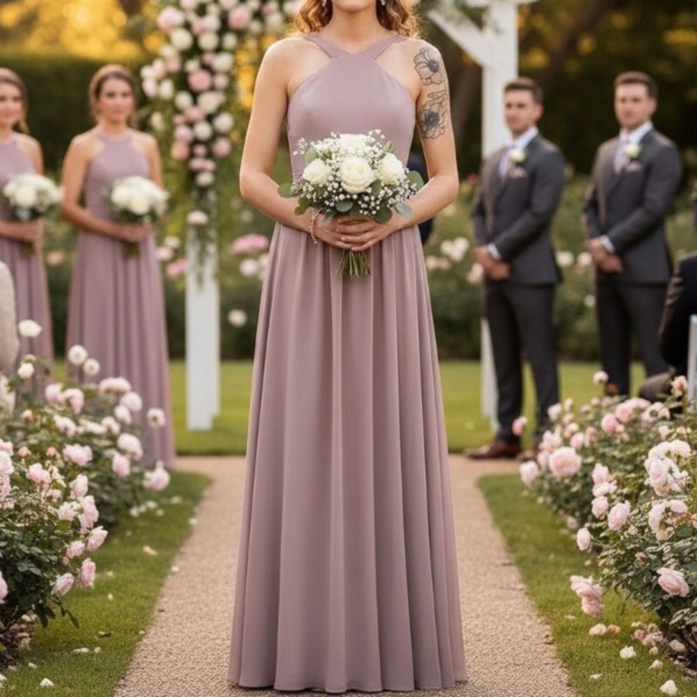 •🏷️NWT• Lulus Air of Romance Taupe Dress
